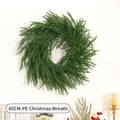 PE Soft Glue Christmas Wreath 60CM (50 Tips)