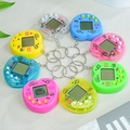 Collection of heart-shaped virtual electronic pet keychains in eight vibrant colors - Heart Shape/Random Color