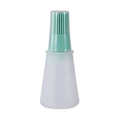 Silicone oil bottle with green brush head for BBQ and outdoor camping cooking - Nordic Green