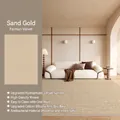 Sand Gold Valmont Velvet rug with non-slip silicone backing and high-density texture - Sand Gold