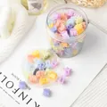 Set di mini mollette per capelli color macaron in un barattolo trasparente - Stile Geometrico (10#)