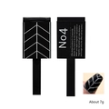 Cat eye nail magnet tool No4 with black handle for professional magnetic gel art effects - Pattern Magnet - No4 Feather Shape