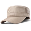 Breathable khaki mesh cadet cap with lightweight quick-dry fabric and honeycomb texture - Adjustable / Khaki