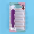 Manual purple cake airbrush kit with four transparent tubes for baking decoration - Purple Manual Airbrush (5-Piece Set)