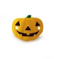 Funny Halloween pumpkin silicone baby pacifier in bright orange with green handle - Pumpkin Pacifier