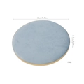 Blue velvet jewelry display pad with gold metal trim 15cm diameter for rings and bracelets - Small Round / Light Blue