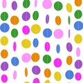 Rainbow colored round confetti garland for birthday party decorations and festive backdrops - 4 Meters / Rainbow Circles