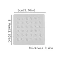 Translucent silicone mold with numbers and symbols for DIY resin jewelry and pendants - Number Letter Pendant