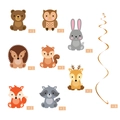 Decorazioni a spirale con animali della foresta per feste di compleanno bambini - Set 8 Pezzi Spirale Animali