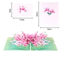3D pop-up greeting card featuring pink orchid design for Mother's Day gifts - Phalaenopsis