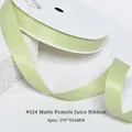 Matte finish milk silk ribbon in pomelo green color 16mm width for floral gift wrapping - 1.6CM Wide * 25 Yards / Citron