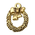 Pendentif couronne dorée avec nœud pour la création de colliers et bijoux DIY - 1pc Couronne 12x16mm
