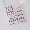 3D relief nail sticker featuring magic rabbit with wizard hat and blue star patterns - Magic Rabbit-New Relief (TS-2798)