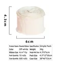 Off-white pleated linen-style ribbon for DIY bouquets and cake gift wrapping rolls - 4cm Simple Pack / Off-white
