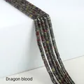 Flat cylinder Dragon Blood Stone spacer beads with natural green and red mottled texture - 2x4mm Spacer Beads (Approx. 150 Beads/Strand) / Dragon Blood Stone