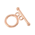 Chiusura a ginocchiera OT in oro rosa lucido per creazione gioielli e collane - Set Oro Rosa