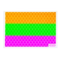 Macro shot of fish scale nail stickers in orange green and pink gradient pattern WG6087 - WG6087 (Fish Scales)