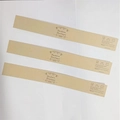 Fasce in carta marrone con istruzioni di lavaggio per pantofole a cuore ricamate - Taglia unica / Stile Sostituzione Etichetta