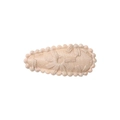 Handmade fabric BB clip with floral embroidery in cream white for kids hair - Milk Tea Color Embroidered (22)