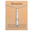 528Hz meditation breathing whistle necklace in silver finish on mindfulness card - HX03 (No Card) / Steel