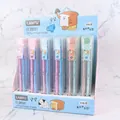 Detail of multi-functional non-sharpening pencils in pastel colors and cartoon motifs - Lantu 29101 Breakfast Pair Pencils