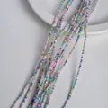 Colorful assorted macaron seed beads for DIY handmade jewelry and accessory making - 2mm / Multicolor