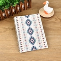 Spiral notebook with geometric prints in cream and blue for journaling and school - A5 / Bohemian Style 4