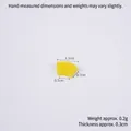 Miniature yellow accordion resin charm for DIY crafts and dollhouse decorations - Medium Pineapple Slice-1.1cm