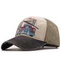 Cappellino baseball vintage Istanbul con design patchwork e dettagli consumati - Regolabile / caffè