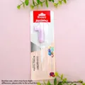 Number 1 birthday candle in metallic pink purple finish with holder for cake toppers - Rose Gold Number 1