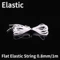 Flat 0.8mm transparent elastic cord for DIY jewelry making and crystal beading - Flat Elastic Thread-0.8mm 1 Meter