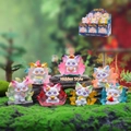 Luminous Lucky Fox figurine in translucent Shanhai Nine-Tailed collection blind box style - -303 Mountain And Sea Nine-tailed Fox Third Set 6 / Full Box Set