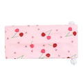 Pink dog cooling collar with cherry print and white plastic buckles for summer - Pink Cherry