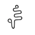 Minimalistischer schwarzer Fake-Nasenring aus Edelstahl mit einzigartigem Spiral-Design - Stil 1 Schwarz
