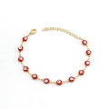 Rotes Rundes Augenarmband