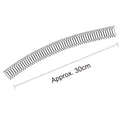 Black stretchable wave hair comb headband for women, approx 30cm length for hair fixing - Approx 30cm/Stretchable / Type D (1pc - 30cm)