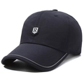 Casquette de baseball bleu marine séchage rapide avec logo R et bord réfléchissant - Réglable / Bleu marine