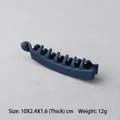 Dark blue matte banana hair clip small size hair accessory for women 10x2.4x1.6cm - Small / Navy Blue