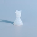Translucent silicone mold in king chess piece shape for DIY resin art and crafts - 3D Chess Mold (Rook)