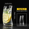 Curved high-ball glass for cocktails and juices with 480ml capacity and unique wavy design - Style 6 Juice Glass