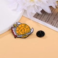 Yellow D12 Dice with Axe