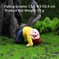 Garden gnome statue yoga pose upside down 5.5cm resin figurine for micro landscape decor - Back-bend Gnome