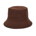 Chapeau cloche marron classique avec un tissu résistant et un large bord de protection - M (56-58cm) / Café