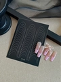 Pink French press-on nails with 3D bow and sparkling rhinestones style YT 03 - French Style (YT03)