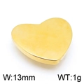 Golden heart-shaped stainless steel pendant 13mm DIY jewelry accessory for necklaces - Gold Mini Heart Style (KLJ4911-Z)