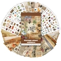 38pcs Vintage plant stickers and decorative paper set for scrapbooking and DIY journals - Vintage Letter & Quote Style (J22)