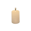 Polished gold rectangular stainless steel military dog tag pendant for custom engraving - 50*28*1.8mm / Gold Rounded Rectangle
