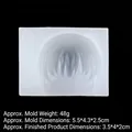 Stampo in silicone per parrucca corta e bambole in argilla con frangetta - Stile 1 / Trasparente