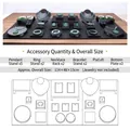 Matte black jewelry display set for necklaces and bracelets with 3D layout view - Black Jewelry Display Set 1