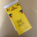 Yellow reusable heavy duty plastic tablecloth in retail packaging 137cm x 183cm - 54x72 Inch / Yellow